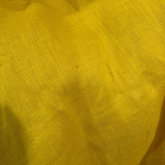 Zimmermann yellow linen Shelly plunge bow mini dress - Picture 8 of 14